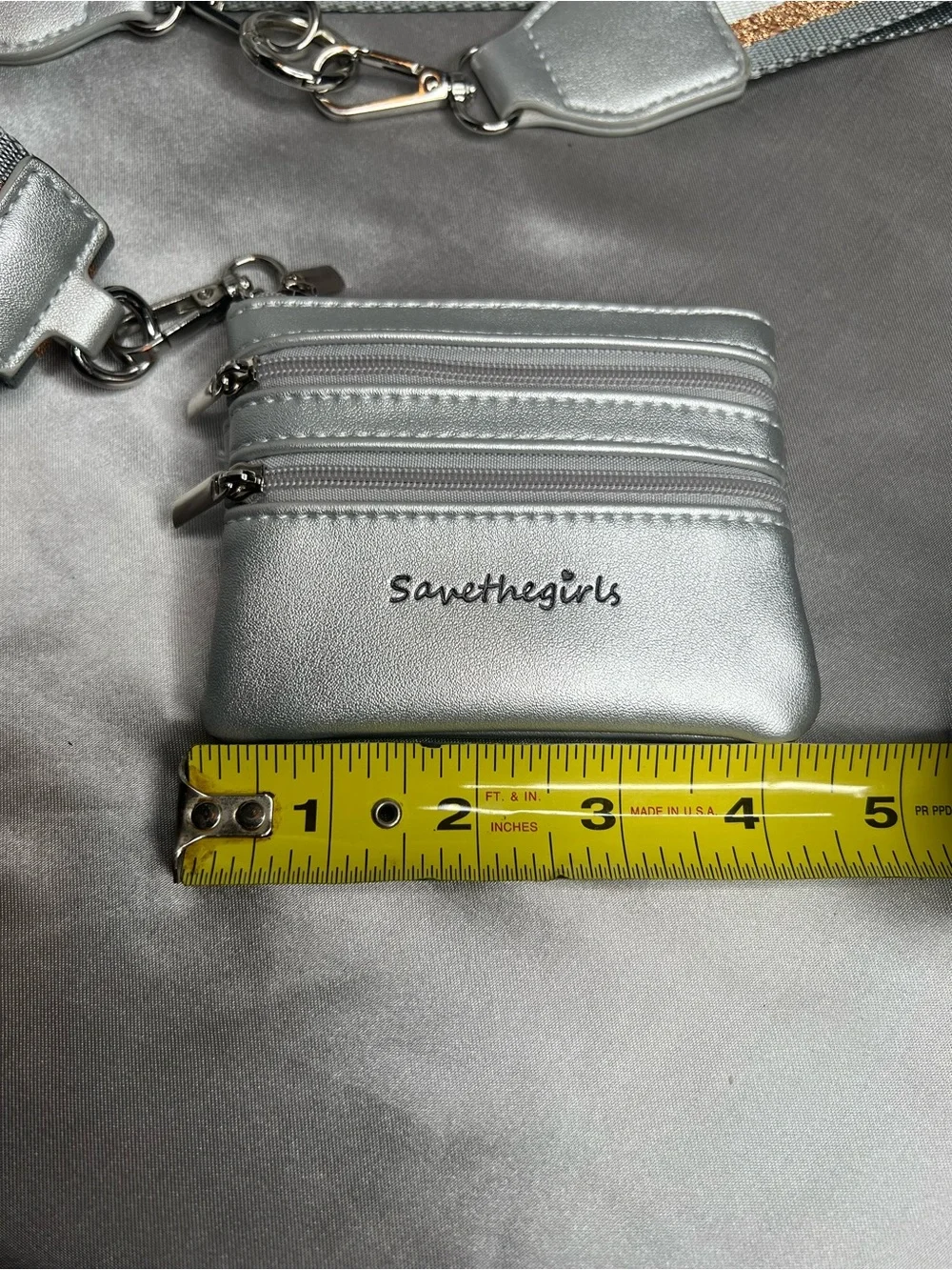 Save the Girls Metallic Silver 